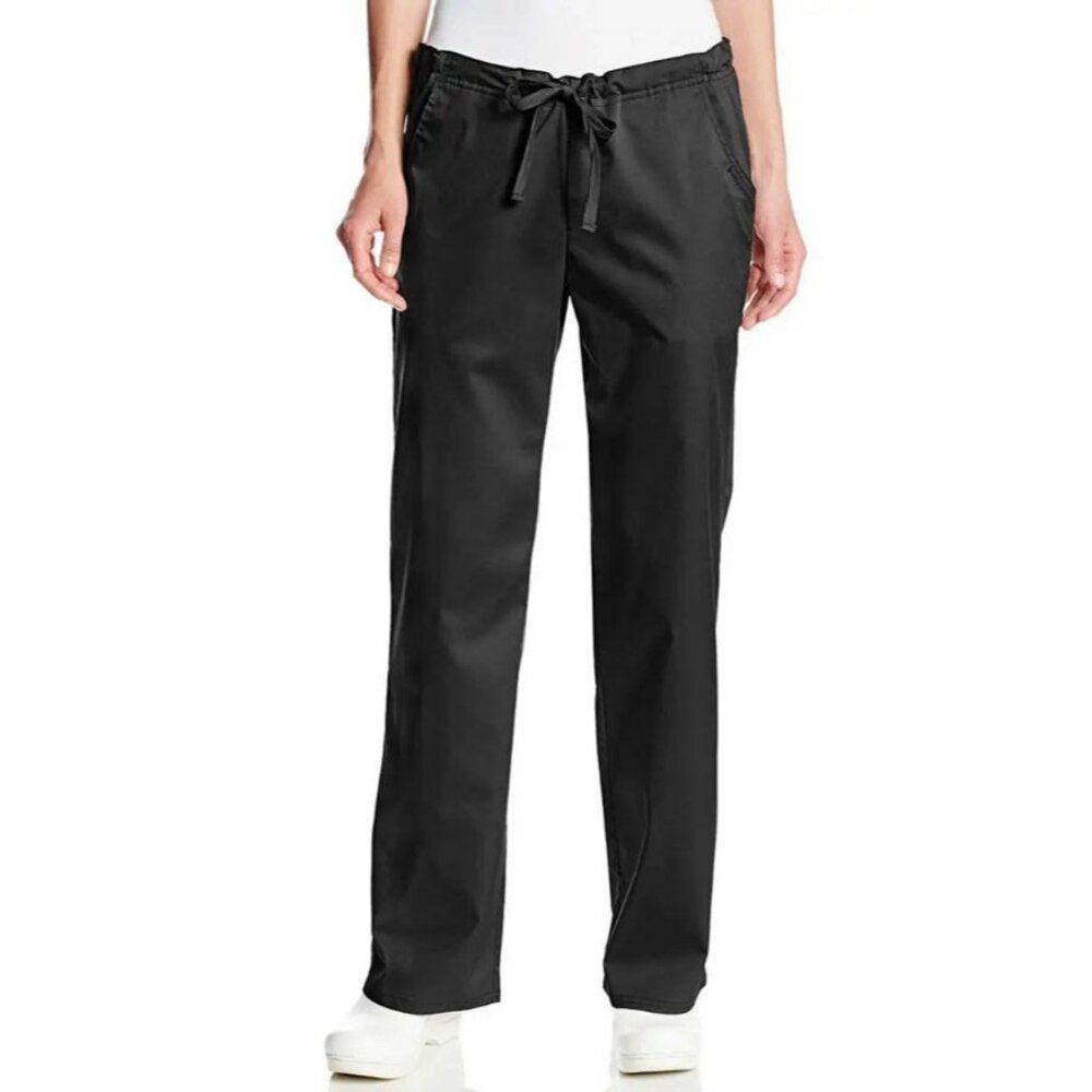Cherokee® LUXE 1066 Women's Low-Rise Drawstring Scrub Pant - Black